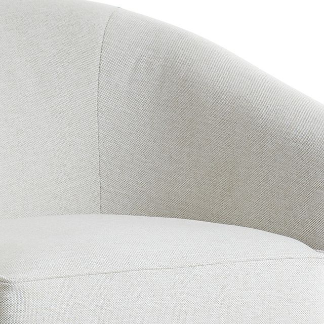 Asheville Light Taupe Fabric Swivel Rocker Glider